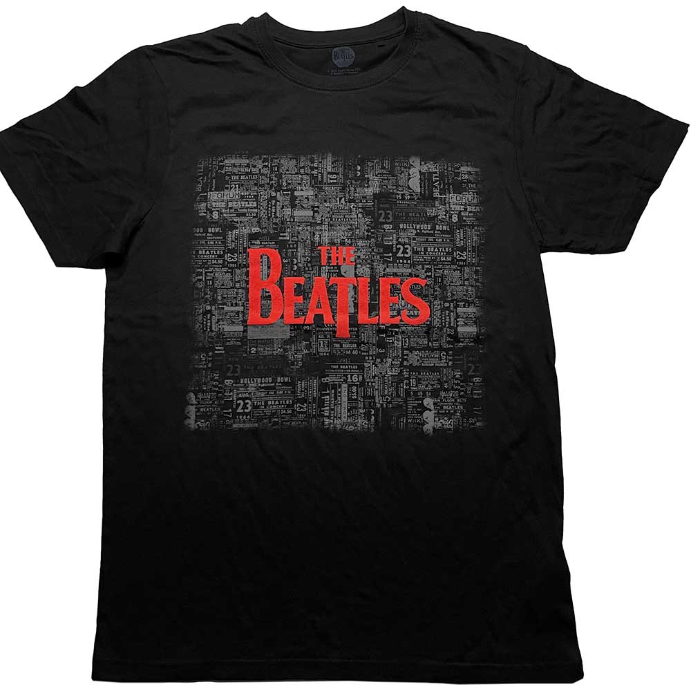 The Beatles - Tickets & Logo (()) Black