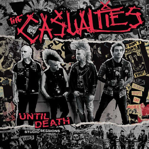 The Casualties - Until Death: Studio Sessions ((Colored Vinyl, Red & Black Splatter) ((Vinyl))