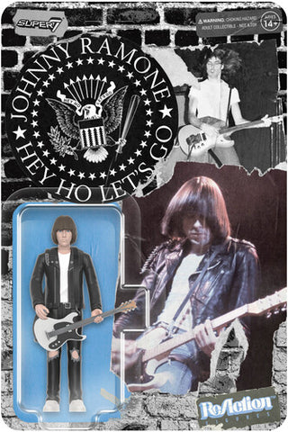 The Ramones - Super7 - Johnny Ramone - Reaction Figures - Johnny Ramone (White Shirt) (Collectible, Figure, Action Figure) ((Action Figure))