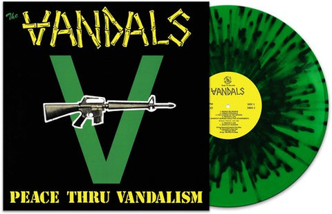 The Vandals - Peace Thru Vandalism - Green/ black Splatter ((Vinyl))
