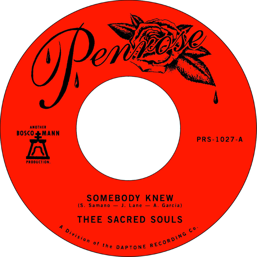 Thee Sacred Souls - Somebody Knew B/W We Don'T Have To Be Alone ((Vinyl))