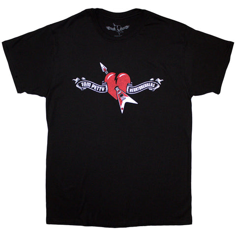 Tom Petty & The Heartbreakers - Heart Logo (()) Black