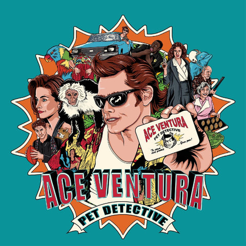 Various Artists - Ace Ventura: Pet Detective: Original Motion Picture Score (Indie Exclusive, Turquoise & Orange Split with Red Splatter Colored Vinyl) ((Vinyl))