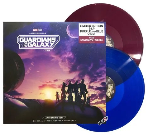 Various Artists - Guardians Of The Galaxy Vol. 3: Awesome Mix Vol. 3 (Limited Edition, Translucent Grape & Cobalt Blue Colored Vinyl, Bonus Poster) (2 Lp's) ((Vinyl))