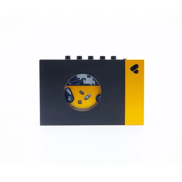 We Are Rewind - BLACK & YELLOW Portable Cassette Player limited edition "AMY" ((Cassette Player))