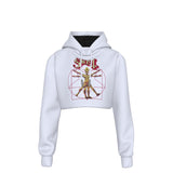 Yoycol - Ghost In the Machine Women's Cropped Hoodie (()) As Shown