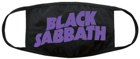 Black Sabbath Wavy Logo Face Covering - Black Sabbath Wavy Logo Face Covering ((Apparel))