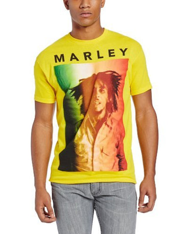 Bob Marley - Zion Rootswear Men'S Bob Marley Original T-Shirt, Yellow, Large ((Apparel))