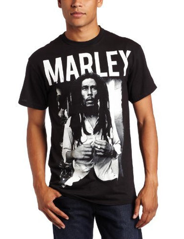 Bob Marley - Zion Rootswear Men'S Marley T-Shirt, Black, X-Large ((Apparel))