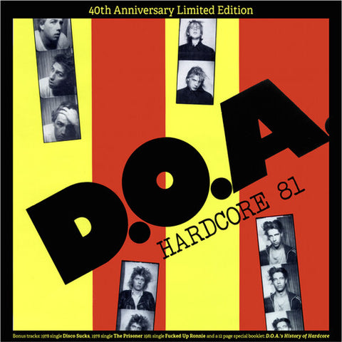 D.O.A. - Hardcore '81: 40th Anniversary Edition ((Vinyl))