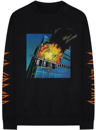 Def Leppard - Pyromania Black Unisex Long Sleeve T-shirt Large ((Apparel))