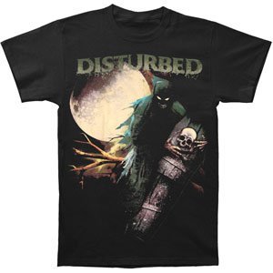 Disturbed - Men'S Disturbed Creepin Coffin T-Shirt, Black, Medium ((Apparel))