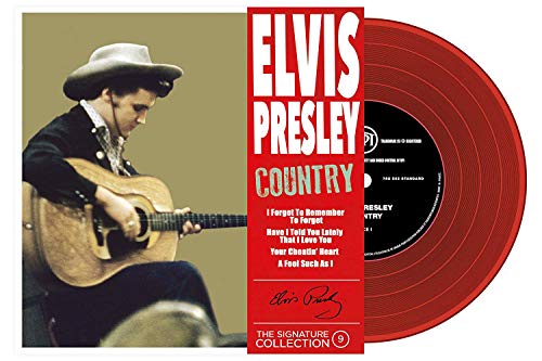 Elvis Presley - 45 Tours - The Signature Collection N°09 - Country (Red Vinyl) ((Vinyl))