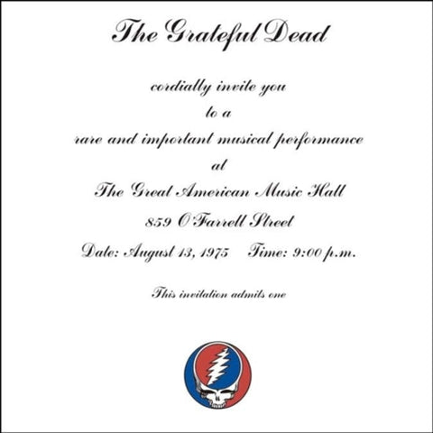 Grateful Dead - One From The Vault: Live at the Great American Music Hall, San Francisco 8/13/75 (Vinyl)