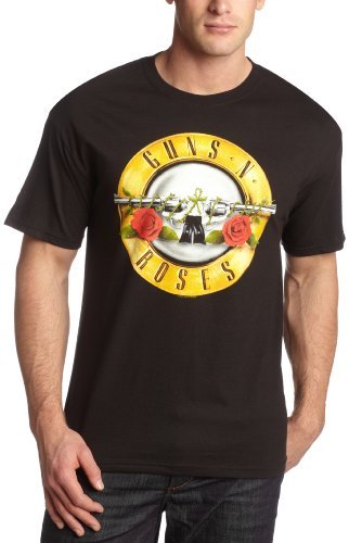 Guns N Roses - Men'S Guns N Roses Bullet T-Shirt,Black,Large ((Apparel))