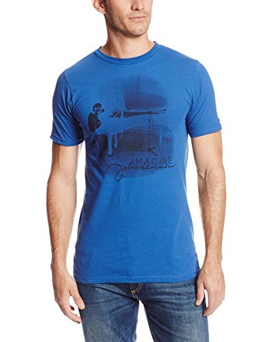 John Lennon - Zion Rootswear Men'S John Lennon Imagine (Blue) T-Shirt, Blue, Large ((Apparel))