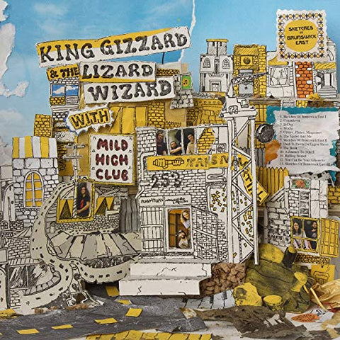 King Gizzard & The Lizard Wizard/Mild High Club - Sketches Of Brunswick East [LP] [Yellow w/ Blue Splatter] ((Vinyl))