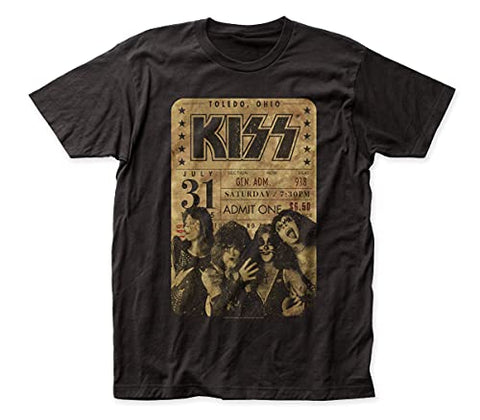 Kiss - Kiss Concert Ticket Fitted Jersey Tee ((Apparel))
