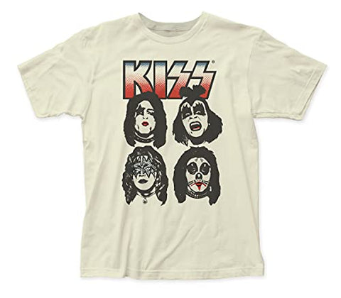 Kiss - Kiss Four Faces Fitted Jersey Tee ((Apparel))