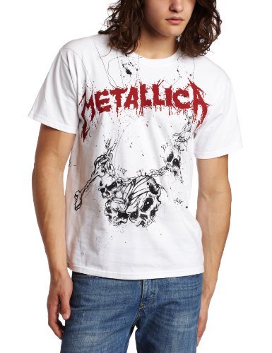 Metallica - Men'S Metallica God Wake Me T-Shirt, White, X-Large ((Apparel))