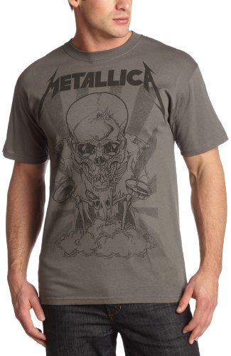 Metallica - Men'S Metallica "Pushed Boris" T-Shirt, Charcoal, Medium ((Apparel))