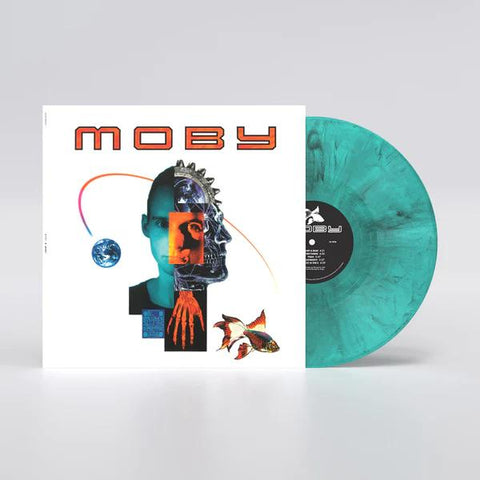 Moby - Moby (Black, White & Blue Marbled Colored Vinyl, 140 Gram Vinyl) ((Vinyl))