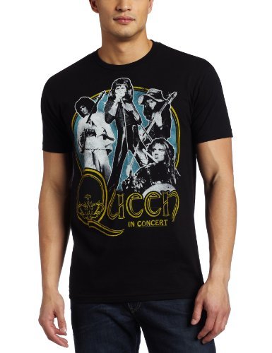 Queen - Men'S Queen In Concert T-Shirt, Black, X-Large ((Apparel))