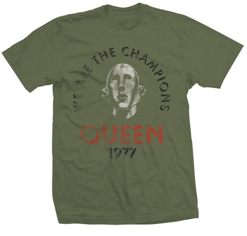 Queen - QUEEN WE ARE THE CHAMPIONS DISTRESSED SS TEE L ((Apparel))