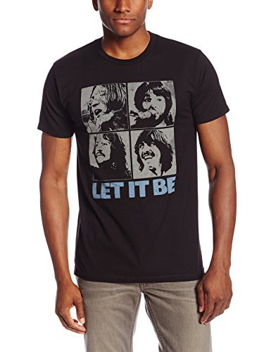 The Beatles - Men'S Beatles Let It Be T-Shirt , Black , X-Large ((Apparel))