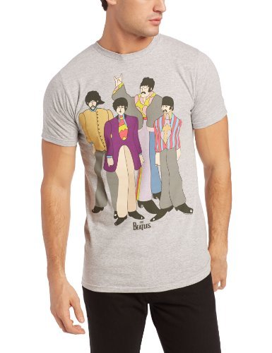 The Beatles - Men'S The Beatles Submarine T-Shirt, Light Gray, Small ((Apparel))