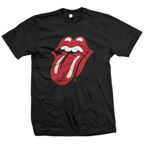 The Rolling Stones - Men'S Rolling Stones-Classic Tongue T-Shirt,Black,Xx-Large ((Apparel))
