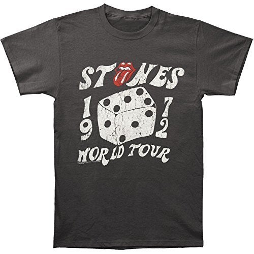 The Rolling Stones - Men'S The Rolling Stones 1972 Dice Tour T-Shirt, Black, Medium ((Apparel))
