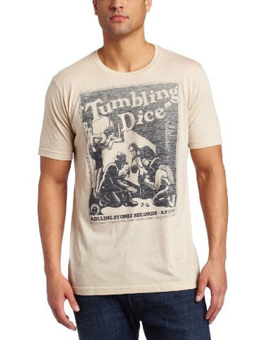 The Rolling Stones - Men'S The Rolling Stones Tumbling Dice T-Shirt, Off-White, Small ((Apparel))