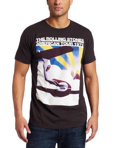 The Rolling Stones - Men'S The Rolling Stones Us Tour Plane T-Shirt, Black, Medium ((Apparel))