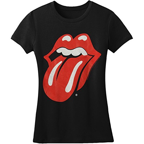 The Rolling Stones - Rolling Stones Classic Tongue Girls Jr Black ((Apparel))