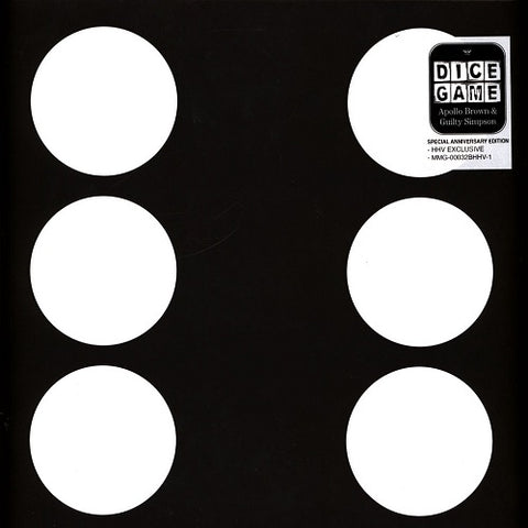 Apollo Brown & Guilty Simpson - Dice Game (Indie Exclusive, Black & White Splatter, Anniversary Edition) ((Vinyl))