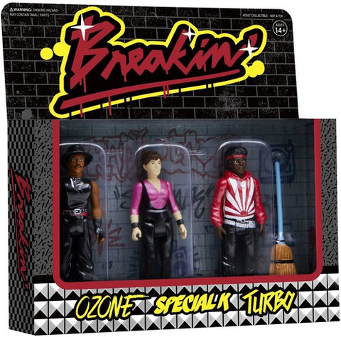 Breakin' - Super7 - Breakin' ReAction Figures - 3-Pack [Ozone, Special K, Turbo] (Metallic) (Collectible, Figure, Action Figure) ((Action Figure))
