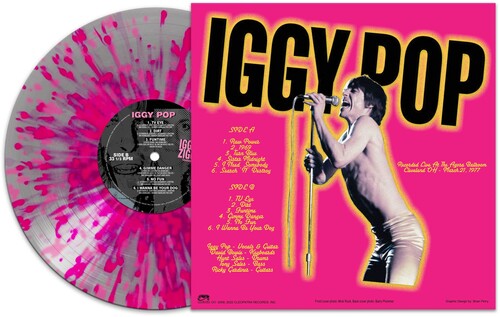 Iggy Pop - Iggy & Ziggy - Cleveland '77 - Silver/ pink Splatter ((Vinyl))